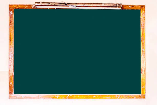 istock Close up of plain empty school black board or white board. 984211568