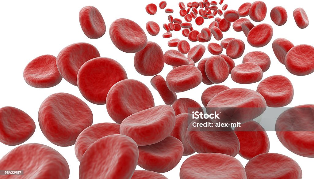 Клетки крови под микроскопом - Стоковые фото Кровь роялти-фри