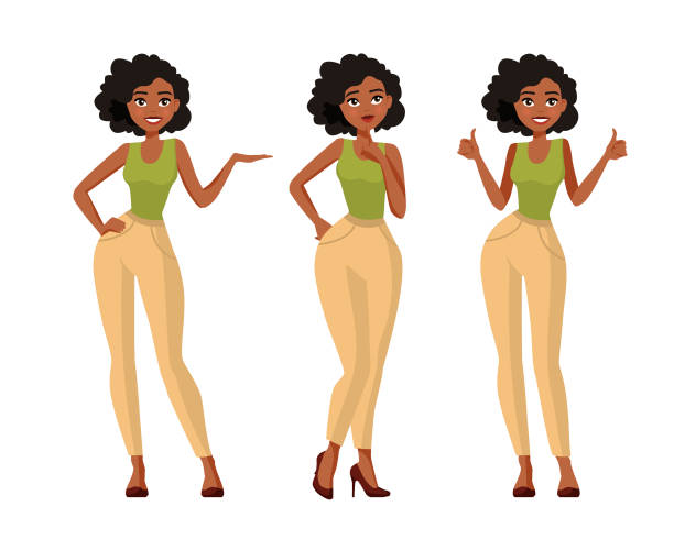 354 Cartoon Of Girl Standing Sideways Illustrations & Clip Art - iStock