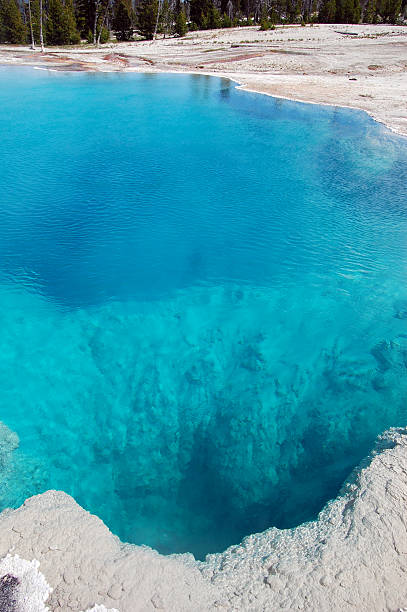 Hot Spring at Yellowstone National Park stock photo