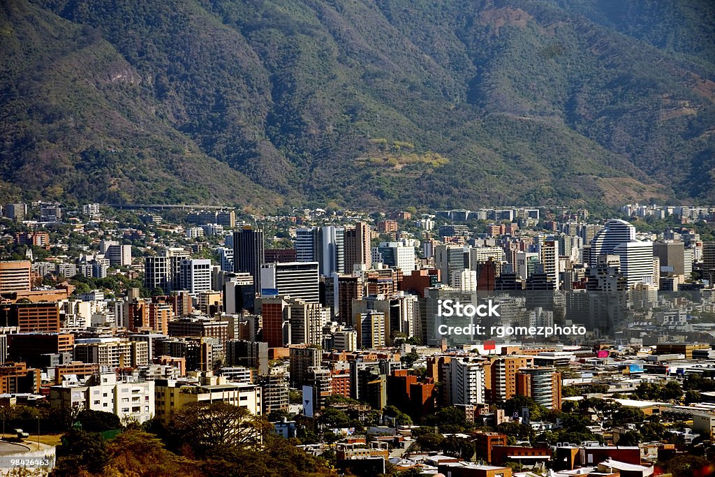 Caracas, Venezuela Caracas city, Venezuela, South America, urban ladscape with buildings and mountain Capital Cities Stock Photo