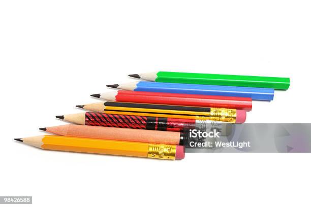 Row Of Pencils Stock Photo - Download Image Now - Choice, Collection, Color Image