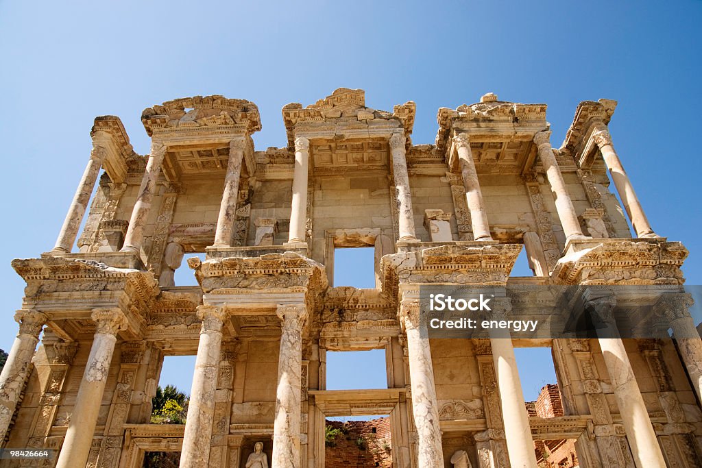 Ephesos Grad Celsius Bibliothek, Türkei - Lizenzfrei Architektur Stock-Foto