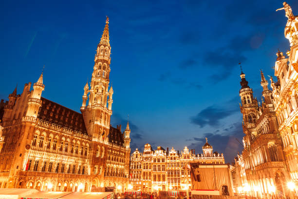 istock central square of Brussels at night 984272450
