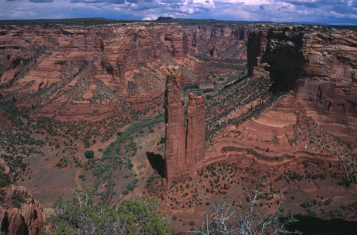 Sacred Spider Rock in Canyon De Chelly, Arizona