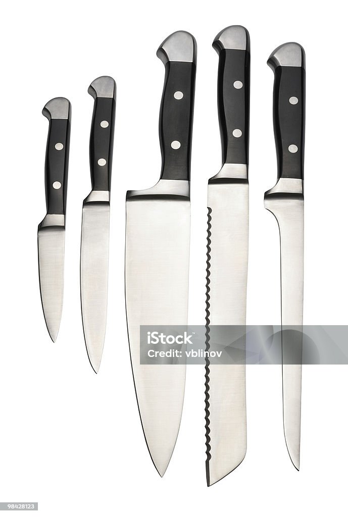 Набор кухня ножи - Стоковые фото Бакелит роялти-фри