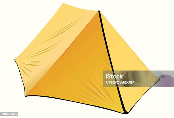 Yellow Camping Tent Stock Illustration - Download Image Now - Camping, Color Image, Entertainment Tent