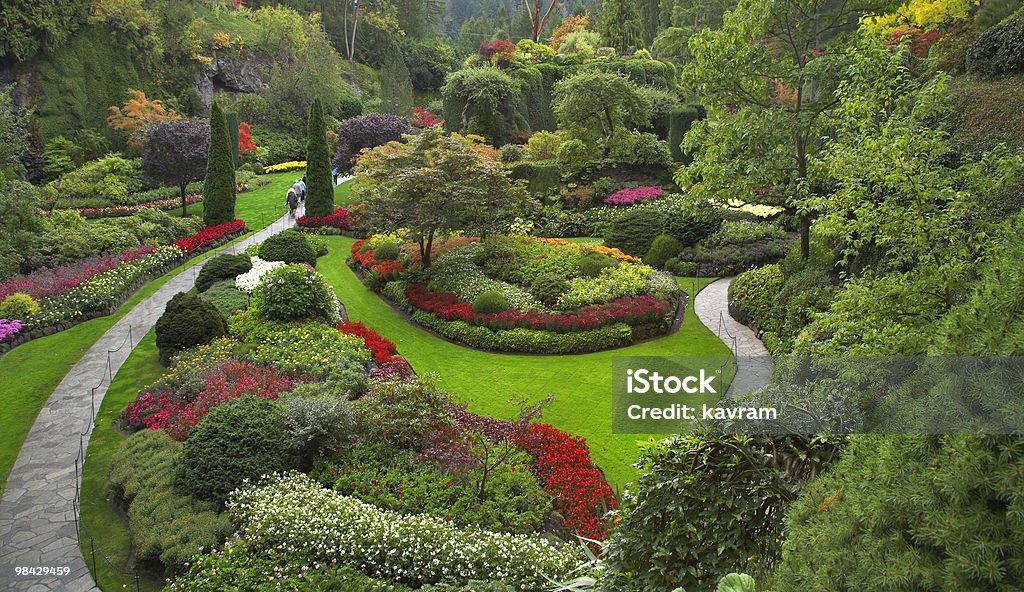 Delightful garden.  Activity Stock Photo