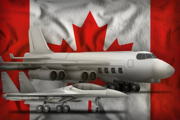istock Canada air forces concept on the state flag background. 3d Illustration 984295752