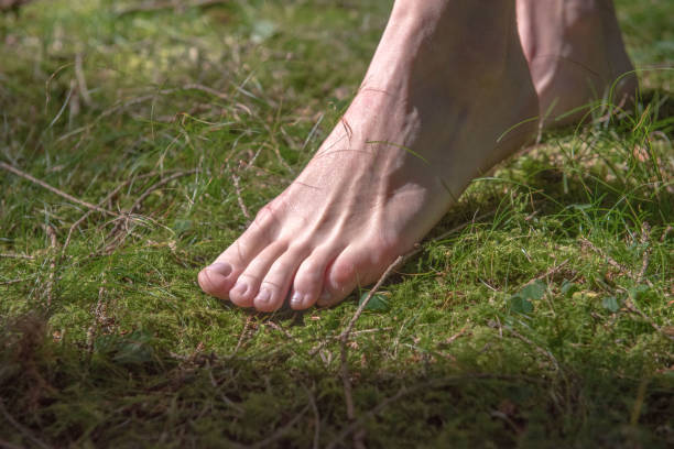 istock feet on the nature 984297568