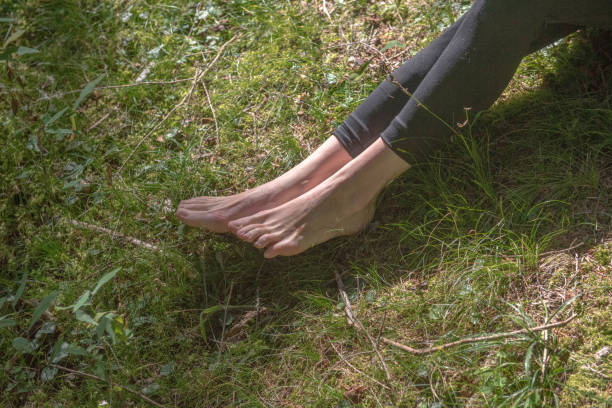 istock feet on the nature 984300682