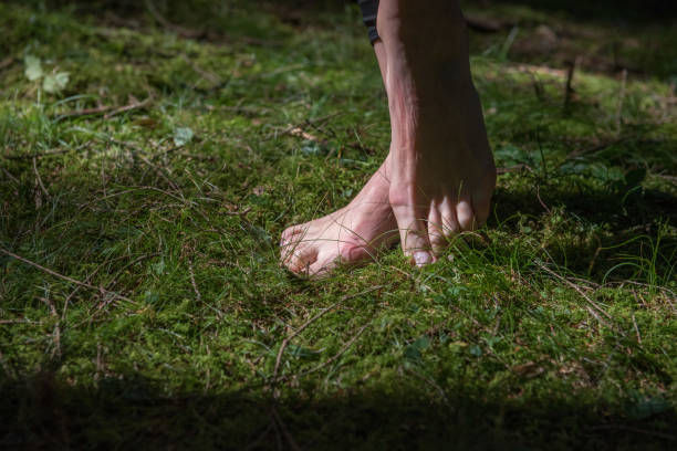 istock feet on the nature 984301382