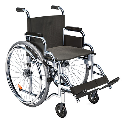 Old Medic Rollator 4 wheel Aluminum With Hand Brake in a old age nursing home