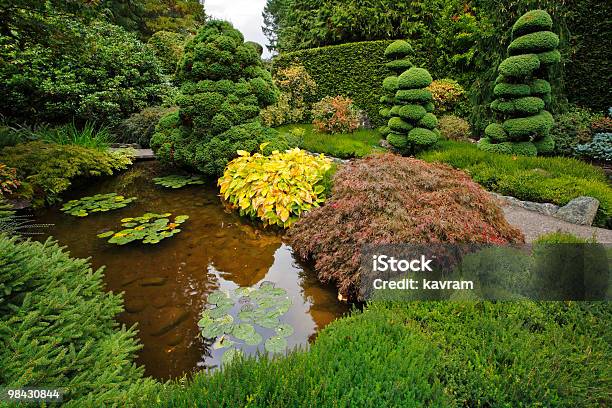 Decorative Japanese Garden Stock Photo - Download Image Now - Autumn, Color Image, Cultures