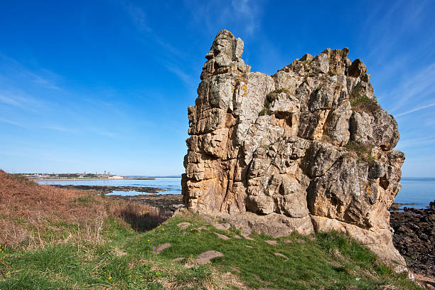 istock Coastal rock formation on a bright spring morning 98432061