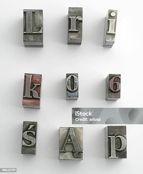 Buchstabe Und 8 Stockfoto und mehr Bilder von Alphabet - Alphabet, Alt, Arrangieren