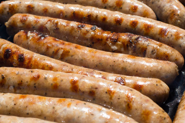istock Jumbo sausages on bbq 984324002