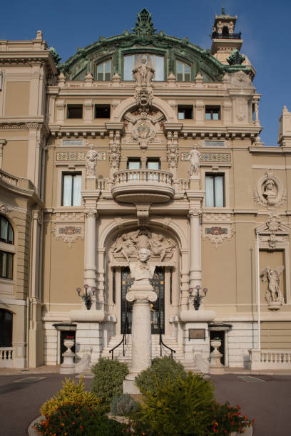 Monument to Jules Massenet in Monte Carlo stock photo