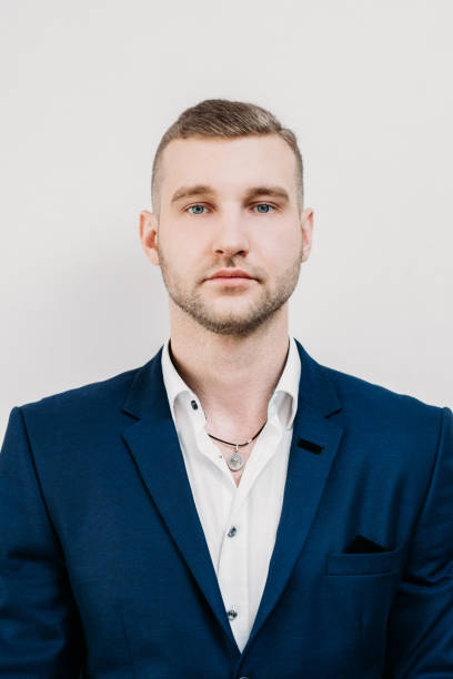 passport document id photo business man portrait