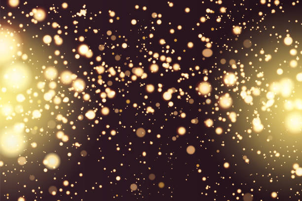 istock Abstract defocused circular golden bokeh sparkle glitter lights background. Magic christmas background. Elegant, shiny, metallic gold background. EPS 10 984337974