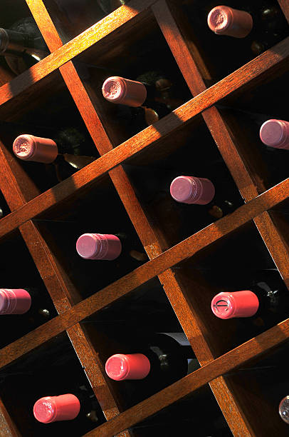 Wine Rack stock photo