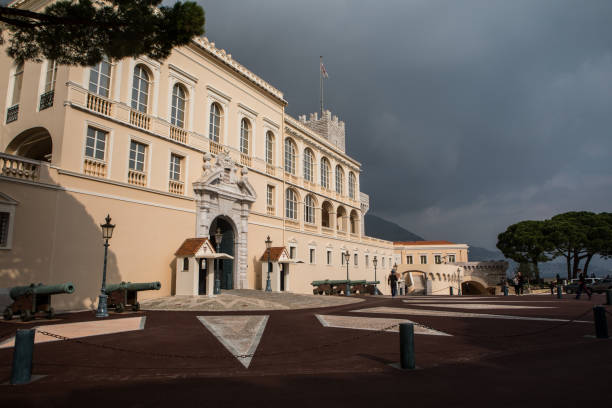 Prince's Palace (Palais du Prince) in Monaco stock photo