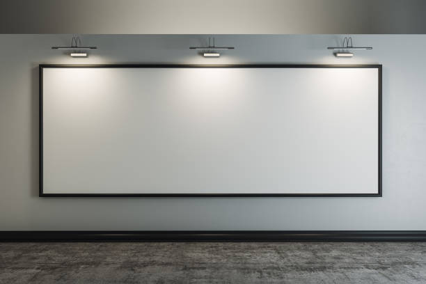 istock Contemporary interior with clean billboard 984369602