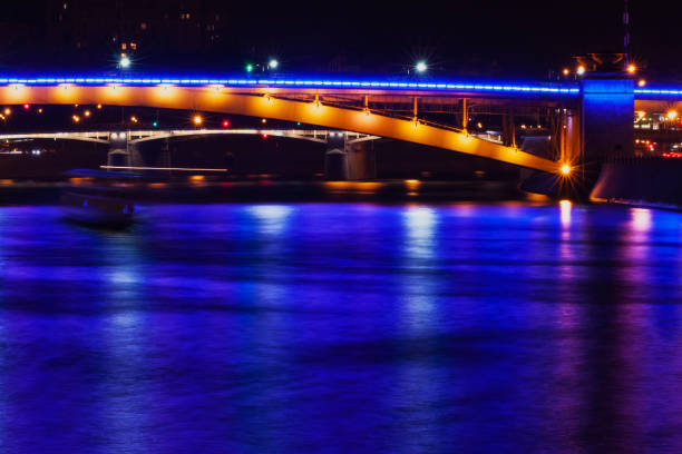 istock Part of a bright bridge across Moscow river 984369696