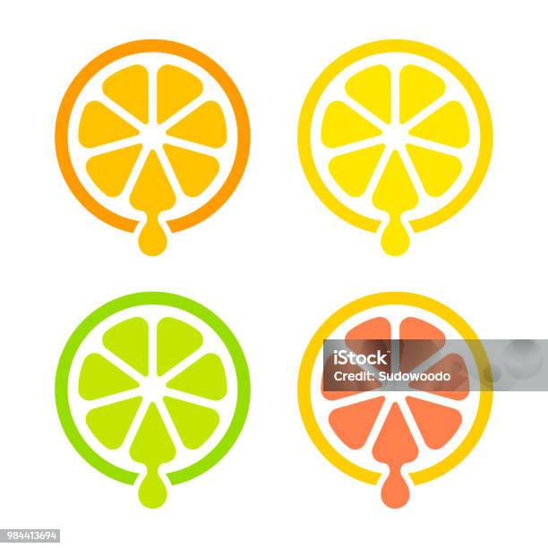 Citrus Juice Icon Stock Illustration - Download Image Now - Icon Symbol, Orange - Fruit, Lemon - Fruit
