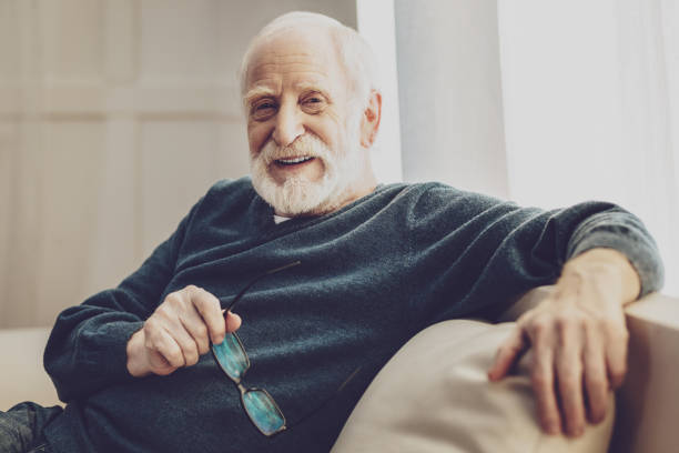 istock Happy positive man smiling to you 984414132