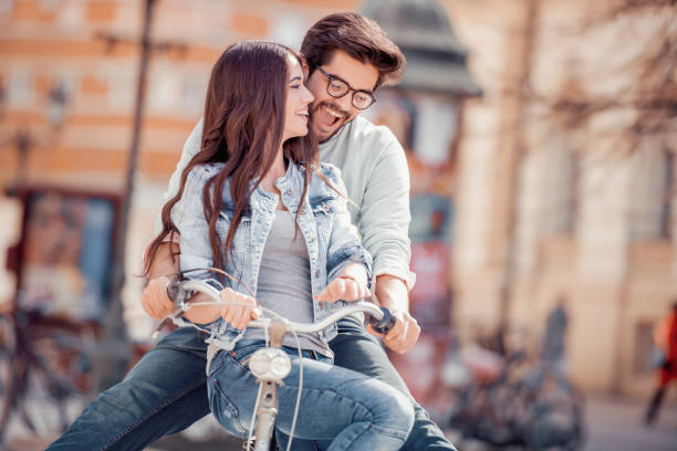 istock Couple in love having fun outdoors 984427198