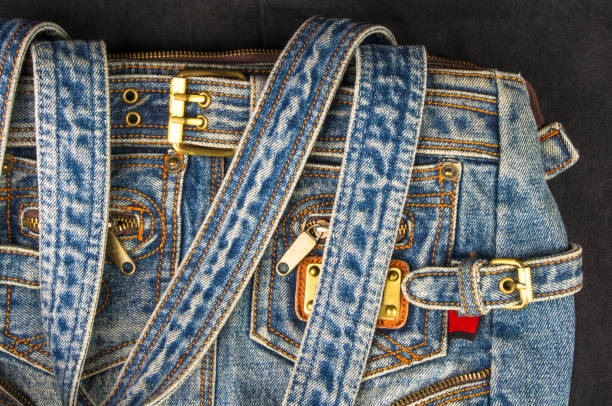 istock fittings on the jeans hand bag 984468622