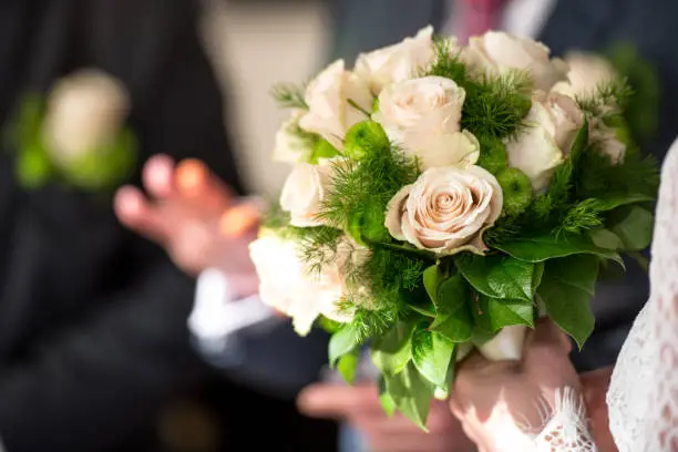 flowers close up wedding in Town Hall Poland