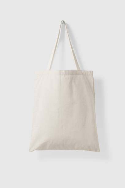 istock Blank Tote Canvas Bag Mockup on light grey background. 984499004