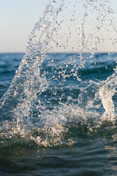 istock large transparent splashes sea water on a Sunny day 984502166