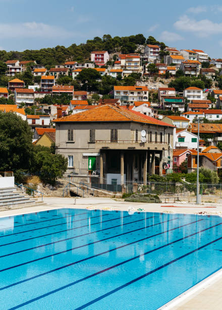 istock House and pool in Sibenik, Croatia 984507642
