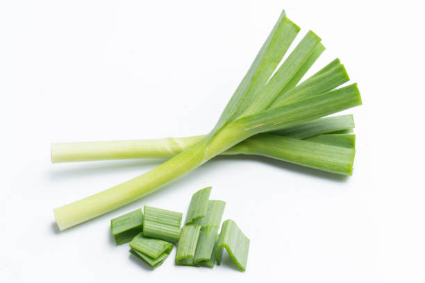 istock young green garlic isolated on white background 984507728
