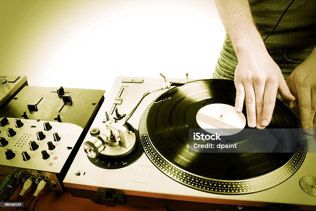 Dj playing  Adult Stock Photo