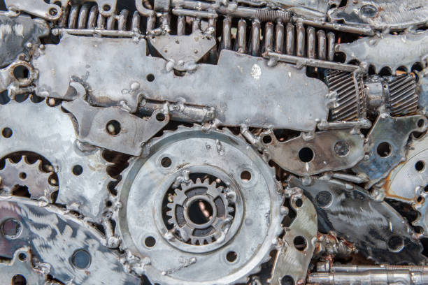istock abstract metal for background by Mechanical ratchets bolts and nuts 984585726