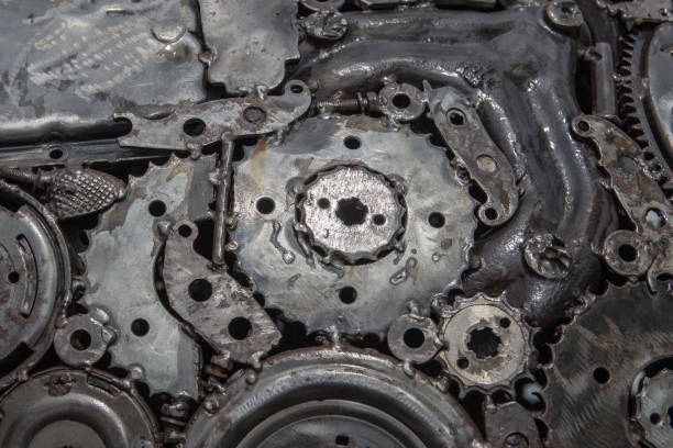 istock abstract metal for background by Mechanical ratchets bolts and nuts 984585834