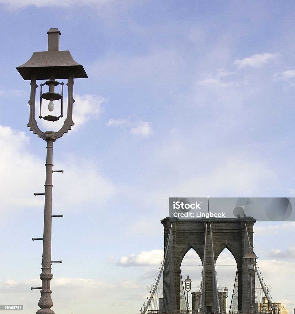 Haut du pont de Brooklyn - Photo de Brooklyn - New York libre de droits