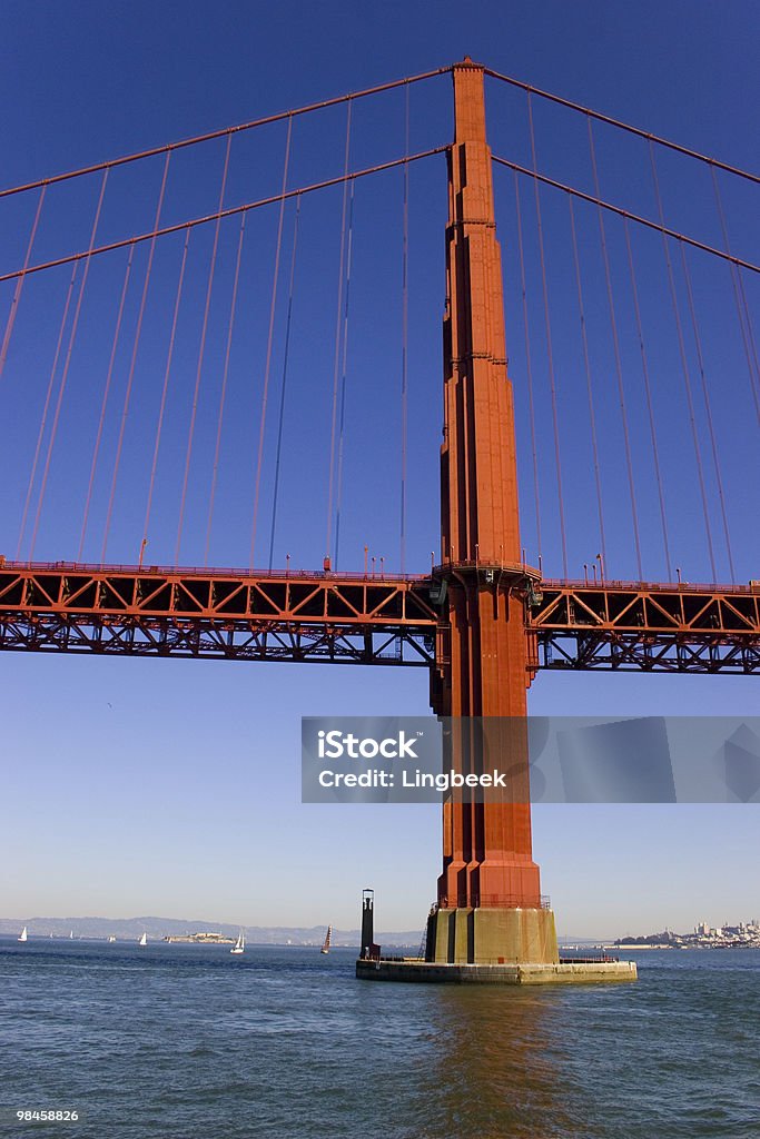 Vue de côté du Golden Gate Bridge, San Francisco - Photo de Golden Gate Bridge libre de droits