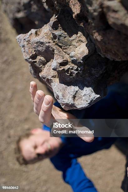 Climber Reaching For Hold Stock Photo - Download Image Now - Activity, Adult, Adults Only