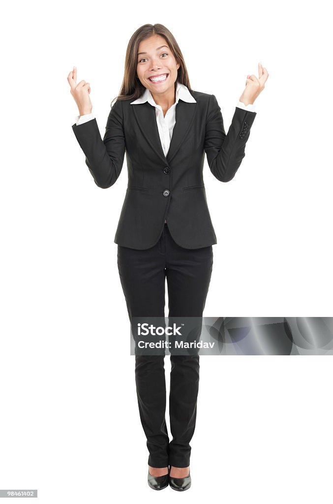 Business-Frau, die Hoffnung auf Glück - Lizenzfrei Angst Stock-Foto