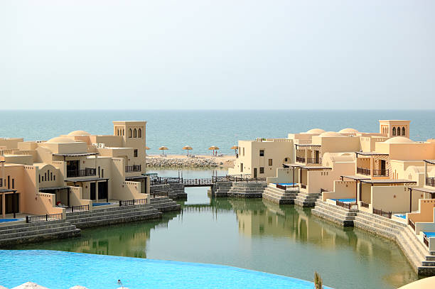 istock Villas in luxurious hotel, Dubai, UAE 98462350