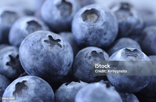 Blueberries Closeup Stock Photo - Download Image Now - Backgrounds, Berry Fruit, Blue