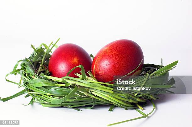 Two Easter Egg Stock Photo - Download Image Now - Animal Nest, Bird's Nest, Christianity