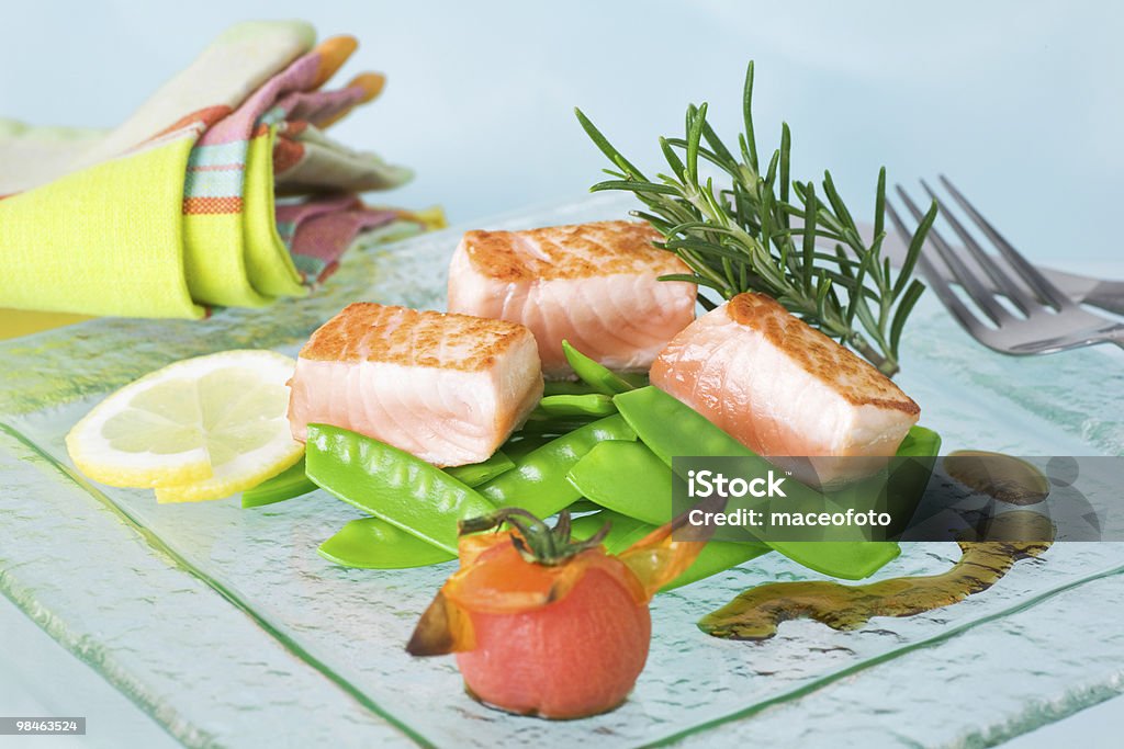 Healthy Salmon  Color Image Stock Photo