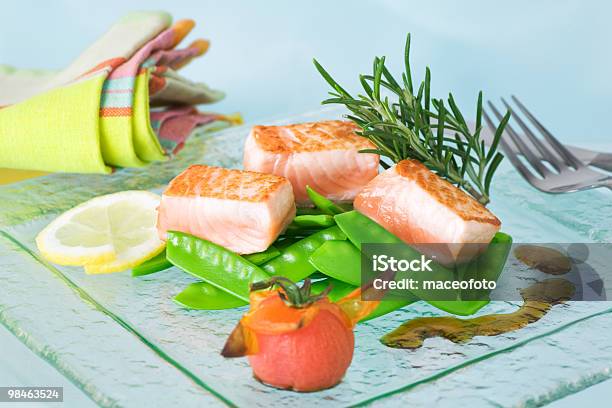 Healthy Salmon Stock Photo - Download Image Now - Color Image, Dinner, Fillet