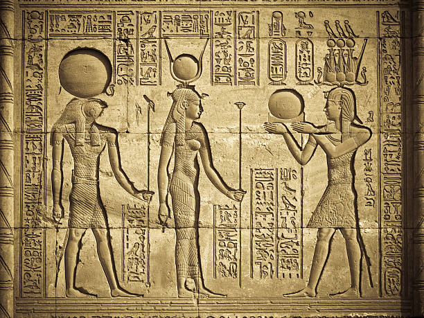 hieroglyph égyptien - pharaon photos et images de collection